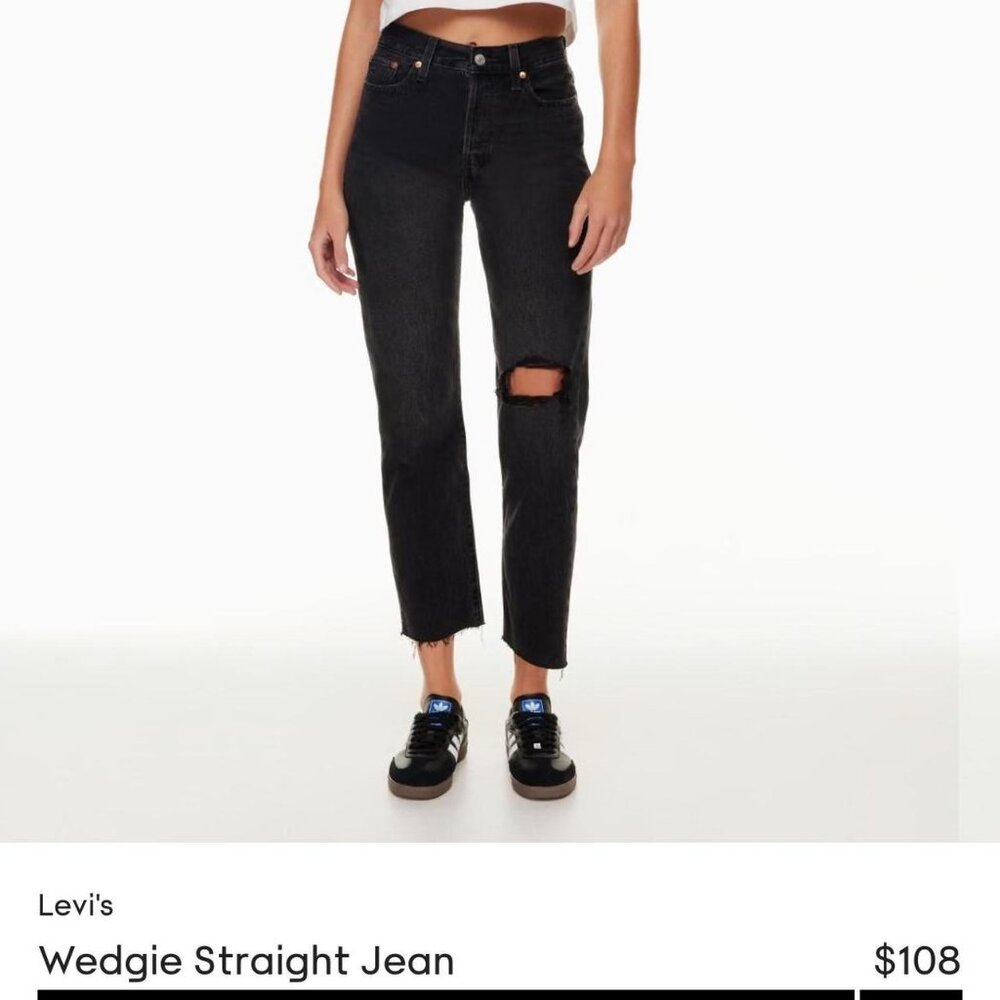 Levi’s Wedgie straight black Jeans